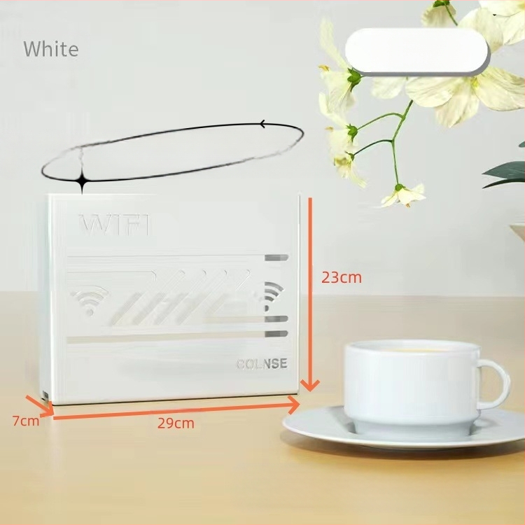 Pie sienas stiprināma uzglabāšanas kaste bezvadu wifi TV dekoderis maršrutētāja plaukts necaurduroša uzglabāšanas kaste pie sienas stiprināma