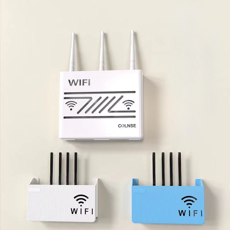 Pie sienas stiprināma uzglabāšanas kaste bezvadu wifi TV dekoderis maršrutētāja plaukts necaurduroša uzglabāšanas kaste pie sienas stiprināma
