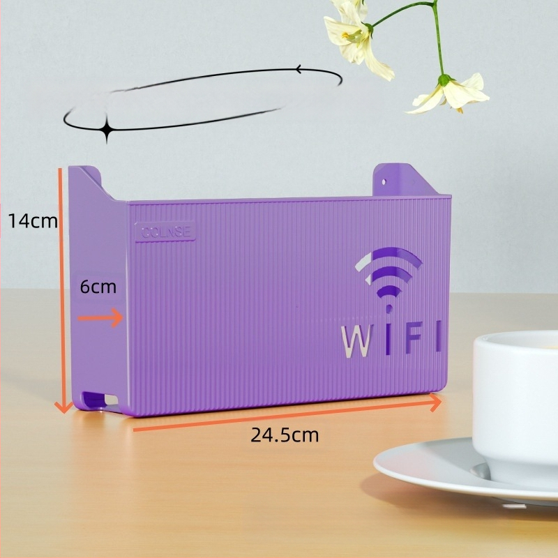 Pie sienas stiprināma uzglabāšanas kaste bezvadu wifi TV dekoderis maršrutētāja plaukts necaurduroša uzglabāšanas kaste pie sienas stiprināma