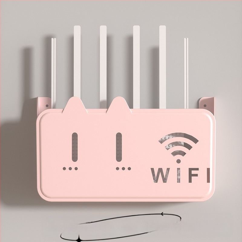 Pie sienas stiprināma uzglabāšanas kaste bezvadu wifi TV dekoderis maršrutētāja plaukts necaurduroša uzglabāšanas kaste pie sienas stiprināma