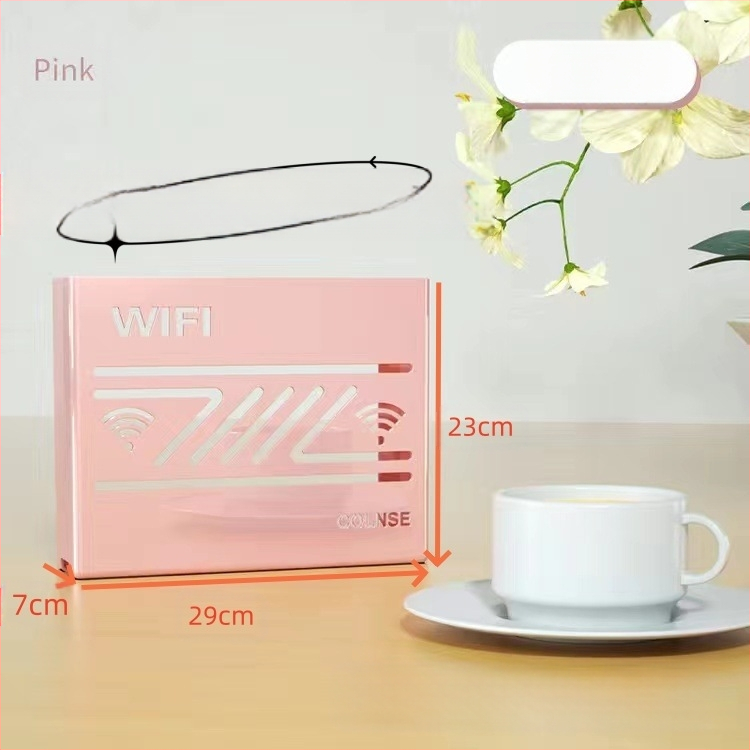 Pie sienas stiprināma uzglabāšanas kaste bezvadu wifi TV dekoderis maršrutētāja plaukts necaurduroša uzglabāšanas kaste pie sienas stiprināma