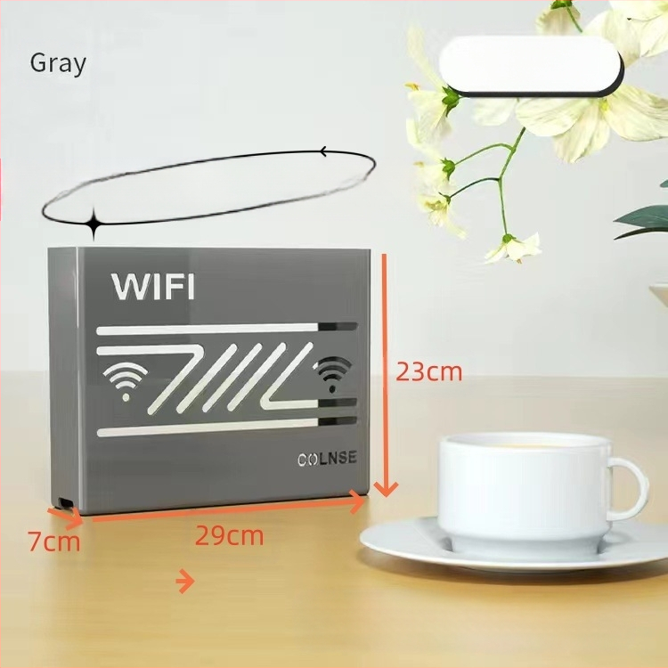 Pie sienas stiprināma uzglabāšanas kaste bezvadu wifi TV dekoderis maršrutētāja plaukts necaurduroša uzglabāšanas kaste pie sienas stiprināma