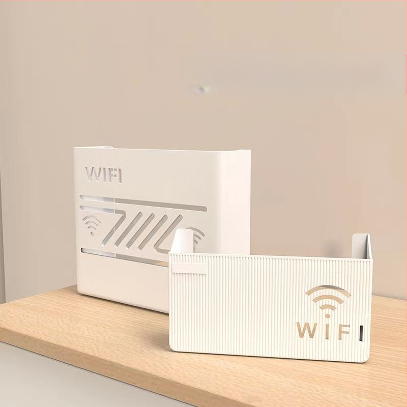 Pie sienas stiprināma uzglabāšanas kaste bezvadu wifi TV dekoderis maršrutētāja plaukts necaurduroša uzglabāšanas kaste pie sienas stiprināma