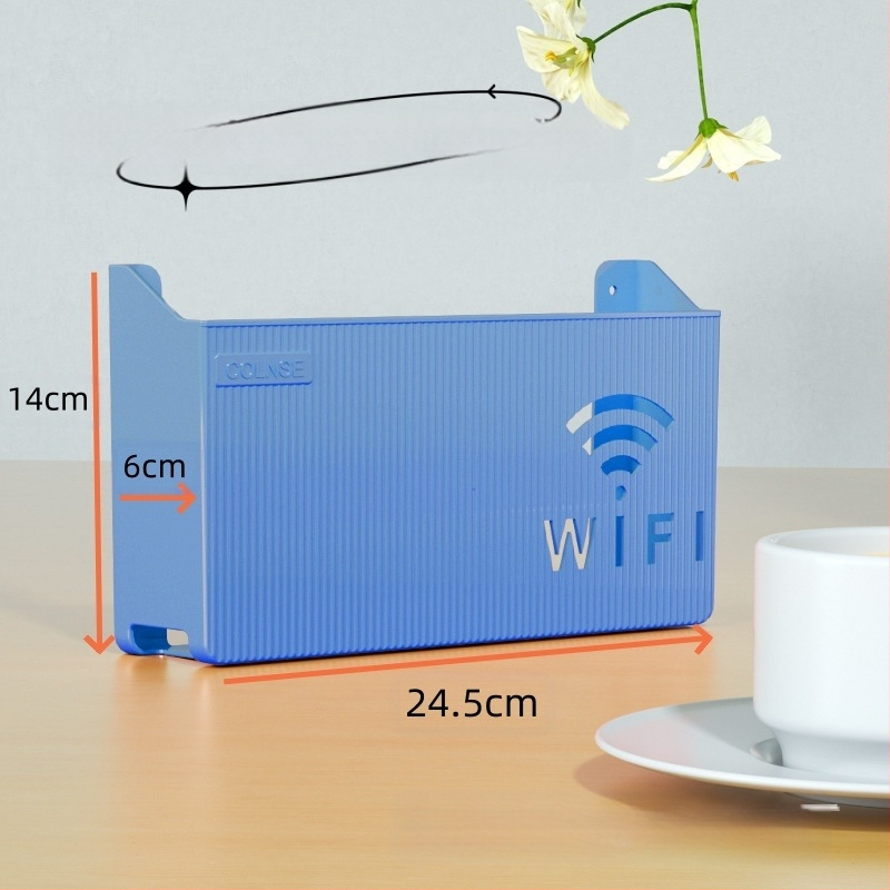 Pie sienas stiprināma uzglabāšanas kaste bezvadu wifi TV dekoderis maršrutētāja plaukts necaurduroša uzglabāšanas kaste pie sienas stiprināma