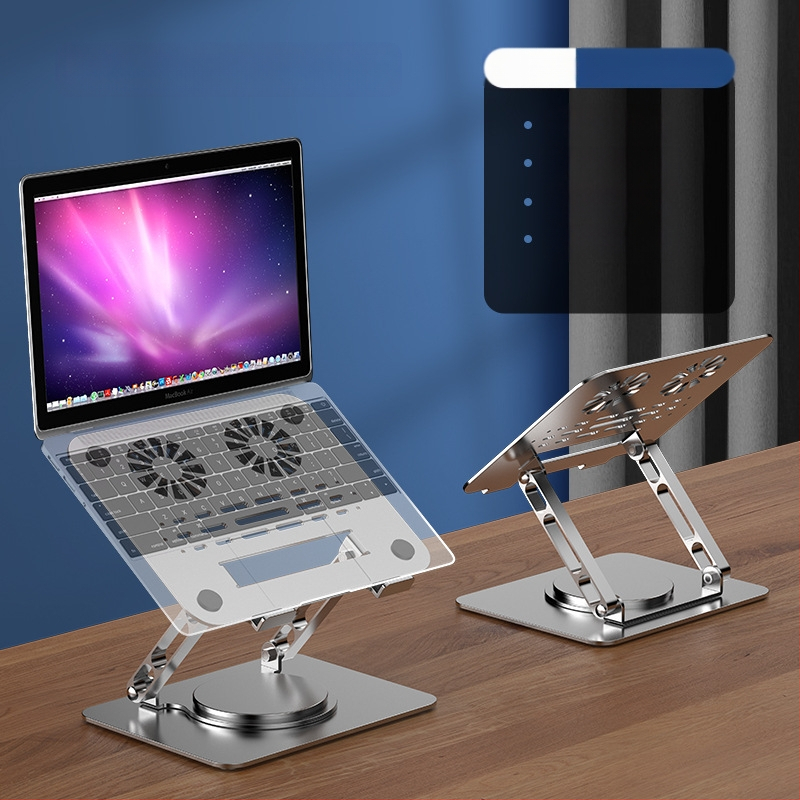 Sülearvuti alus, vertikaalne kõrgendusriiul, 360-kraadine pöörlemine, reguleeritav tõsteklamber, 18-tolline mängusülearvuti lauaarvuti