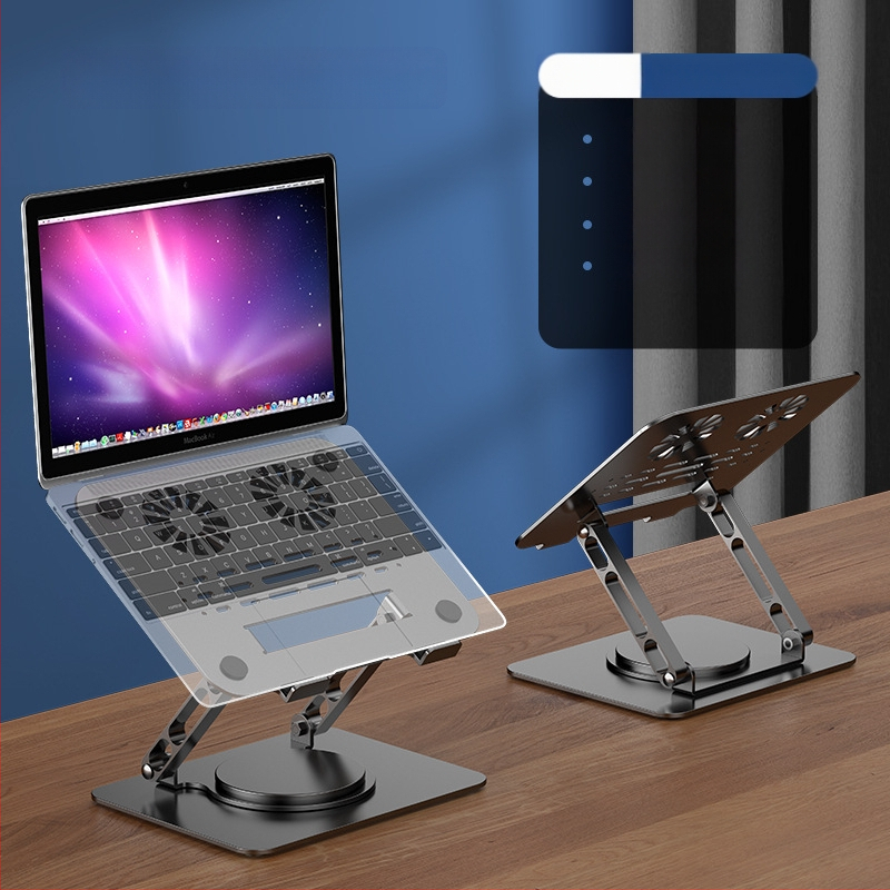 Sülearvuti alus, vertikaalne kõrgendusriiul, 360-kraadine pöörlemine, reguleeritav tõsteklamber, 18-tolline mängusülearvuti lauaarvuti