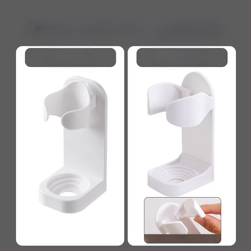 Elektrinis dantų šepetėlis laiko be perforatoriaus tvirtinamą prie sienos dantų šepetėlių pakabą, tualeto dantų šepetėlių laikymo pagrindą, dantų laikymo lentyną