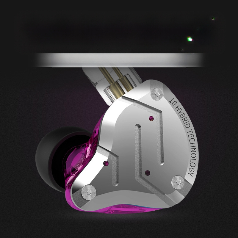 KZ-ZS10 PRO fém fülhallgató, gyűrűs vas, 10 egység, mozgó vas, HiFi fülhallgató, fülbe helyezhető mobil gamer fülhallgató