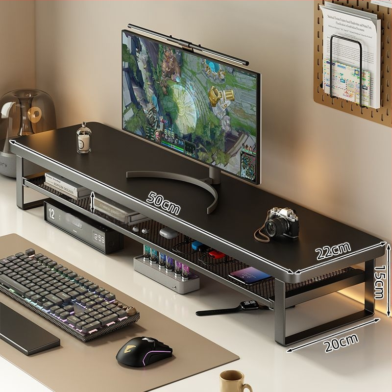 Számítógépes emelt monitor konzol asztali fiókos tárolóállvány irodai notebook állvány emelt állvány