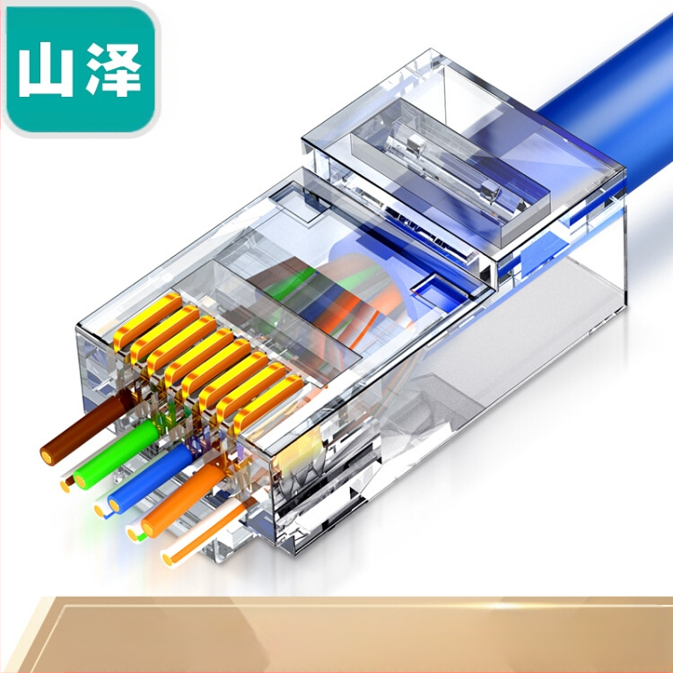 Yamazawa PCKT6100 клас 6 екранирана перфорирана мрежова кристална глава гигабитов супер клас 5 PCKT530/5100