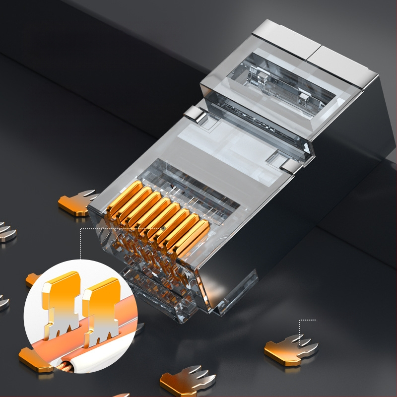 Yamazawa PCKT6100 клас 6 екранирана перфорирана мрежова кристална глава гигабитов супер клас 5 PCKT530/5100