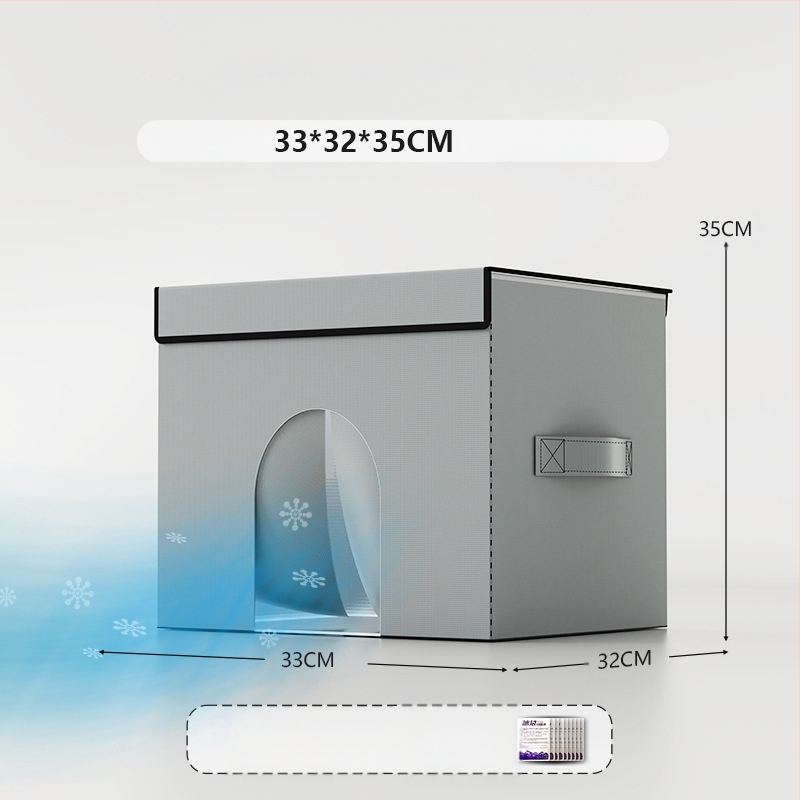 Kassile mõeldud konditsioneeriga majakassipesa, suvine jahutav majakass, suvine lemmikloom, nelja aastaaja universaalne iglu, väikese koera magamiskott