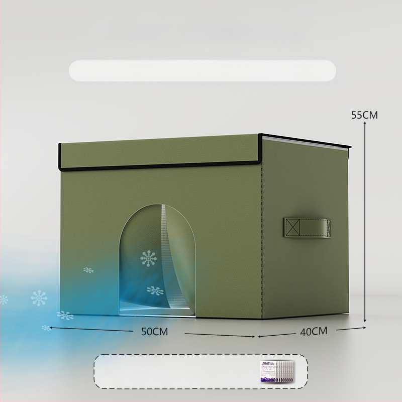 Kassile mõeldud konditsioneeriga majakassipesa, suvine jahutav majakass, suvine lemmikloom, nelja aastaaja universaalne iglu, väikese koera magamiskott