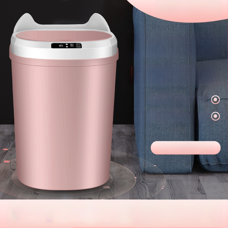 Rūpnīcas tiešās piegādes uzlādējama viedā indukcijas atkritumu tvertne automātiska mājsaimniecības zema trokšņa radoša jauka LOGO