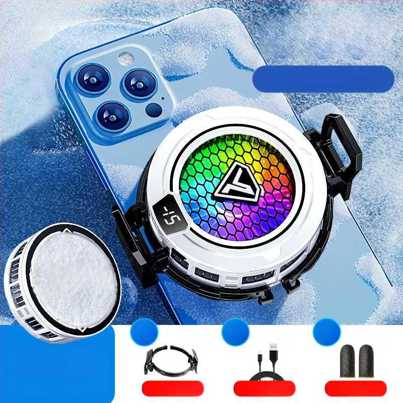 Mobiliojo telefono radiatoriaus puslaidininkinis apledėjimas magnetinis siurbimas skaitmeninis ekranas e. sporto šviesa garsas aušinimo žaidimas išmanusis aušinimo artefaktas SL49