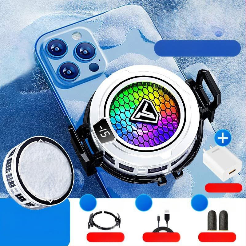 Mobiliojo telefono radiatoriaus puslaidininkinis apledėjimas magnetinis siurbimas skaitmeninis ekranas e. sporto šviesa garsas aušinimo žaidimas išmanusis aušinimo artefaktas SL49