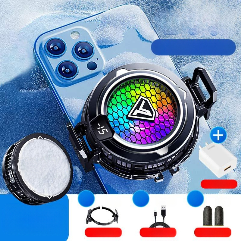 Mobiliojo telefono radiatoriaus puslaidininkinis apledėjimas magnetinis siurbimas skaitmeninis ekranas e. sporto šviesa garsas aušinimo žaidimas išmanusis aušinimo artefaktas SL49