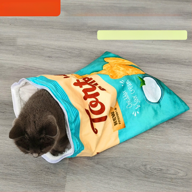 Piiriülene kassipesa magamiskott Helipaber fliisvoodriga soe kassipesa kassi magamiskott kass pehme pesa kass sügis ja talv