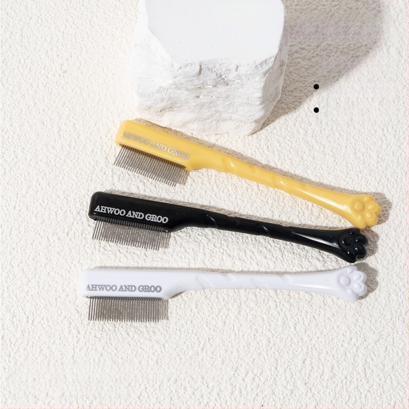 Koera pisarapleki kamm pisarahari väike näokamm lemmikloomade hari silmade puhastushari silmade eritise ilu kass koer bichon frizur