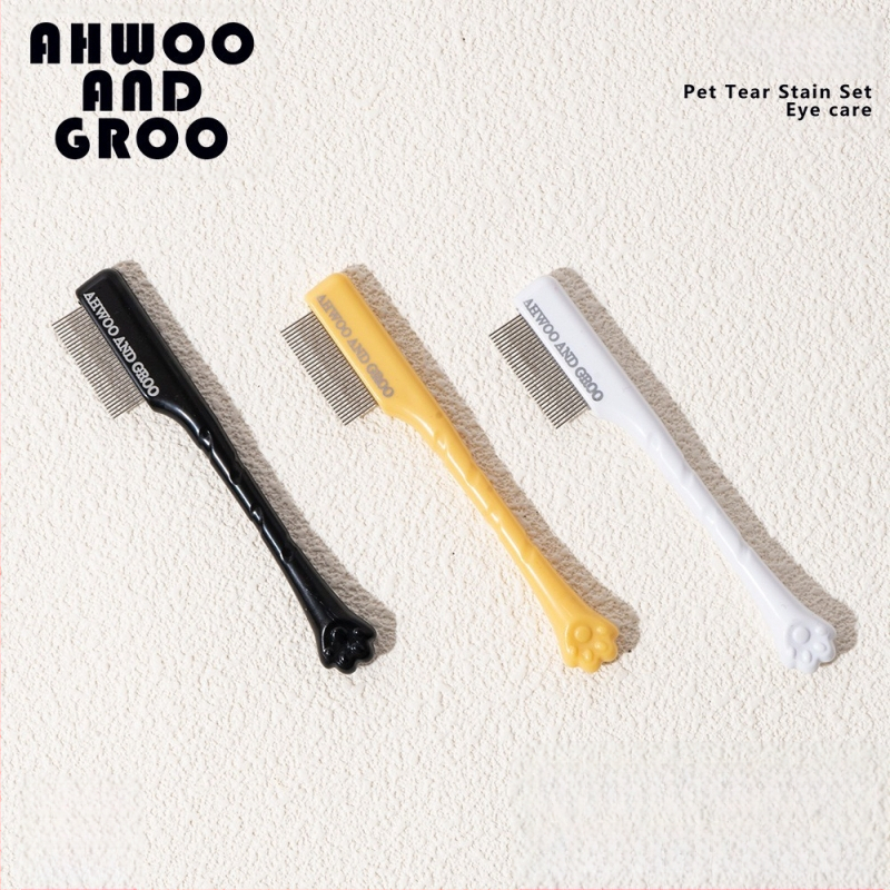 Koera pisarapleki kamm pisarahari väike näokamm lemmikloomade hari silmade puhastushari silmade eritise ilu kass koer bichon frizur