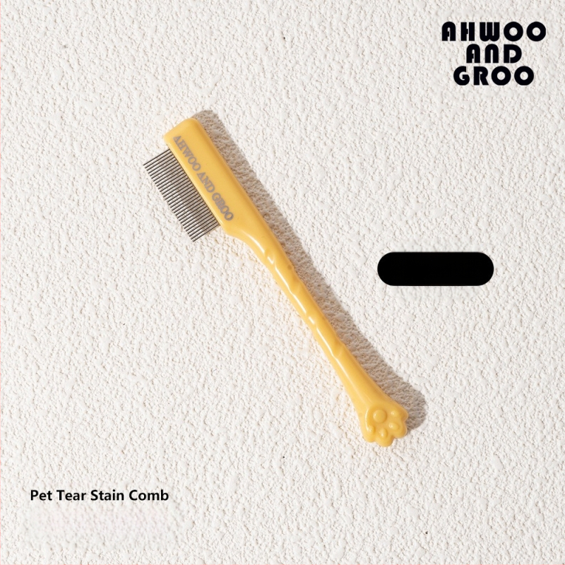 Koera pisarapleki kamm pisarahari väike näokamm lemmikloomade hari silmade puhastushari silmade eritise ilu kass koer bichon frizur