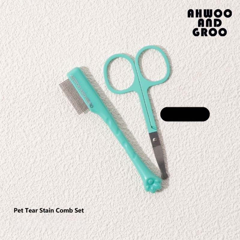 Koera pisarapleki kamm pisarahari väike näokamm lemmikloomade hari silmade puhastushari silmade eritise ilu kass koer bichon frizur