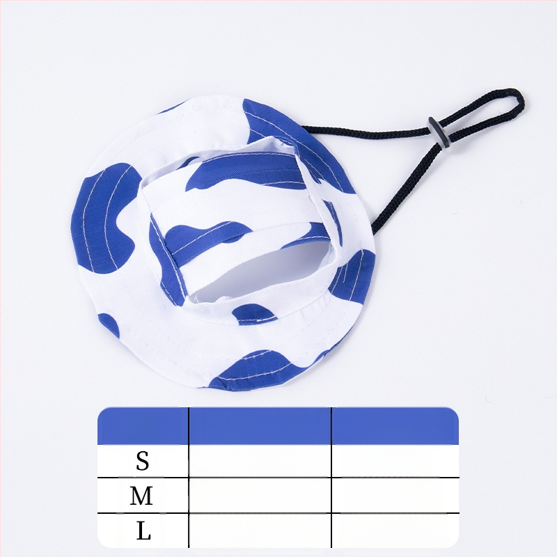 Шапка за кучета с открити уши, регулируема шапка за защита от слънце за външна употреба, шапка за рибар за малки и средни кучета Теди Корги