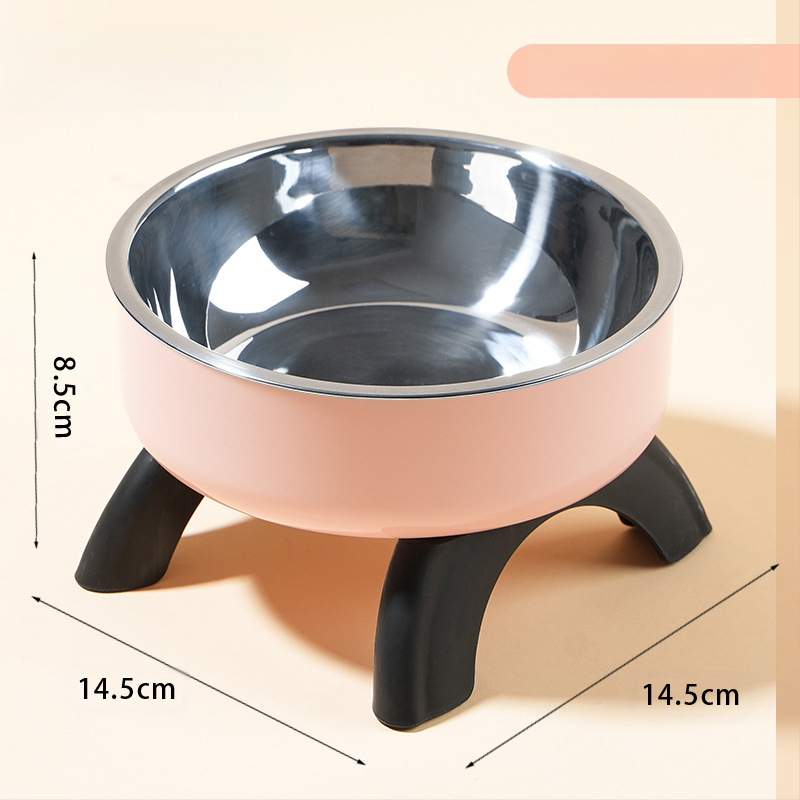 Kassi kõrge kauss kaelakaitsega kassikauss lemmikloomale roostevabast terasest kauss libisemisvastane ümberminekuvastane koerakauss koeratoidukleit piiriülene uus stiil