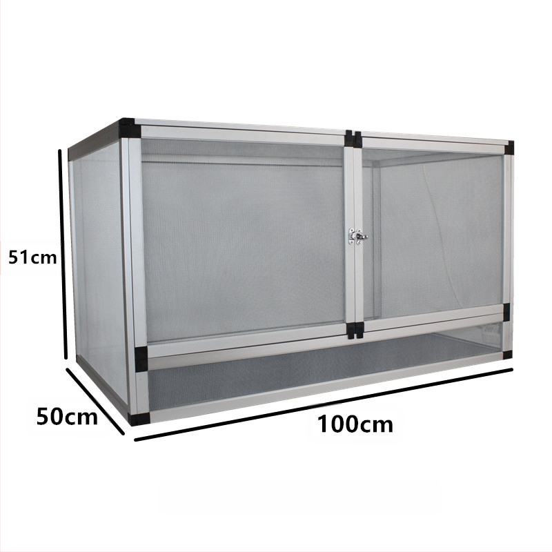 PAYI ronimiskunst, ronimislemmikloomade puur, horisontaalne puur, alumiiniumisulamist kameeleoni söötmiskast, ronimiskast, sisalik, ventileeritud ja hingav