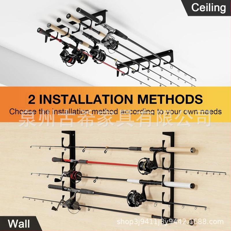BEBIKR seinale kinnitatav õngehoidja-õngehoidja - 5 õnge