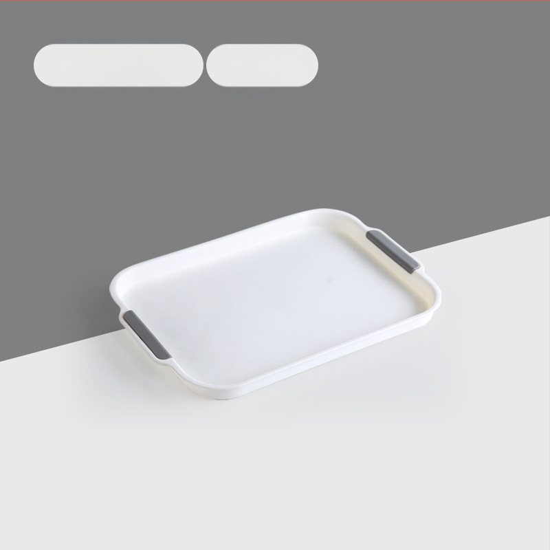 Vandens puodelio išleidimo padėklas namams, svetainei, dvigubo sluoksnio padėklas, stačiakampis arbatos padėklas, vaisių padėklas, plastikinė kūrybinė vakarienės lėkštė