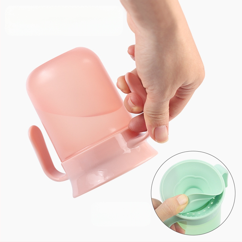 Beebi joogitops 360° kraadi beebi laste joogitops joogitops beebi lämbumisvastane tass käepidemega joogitops