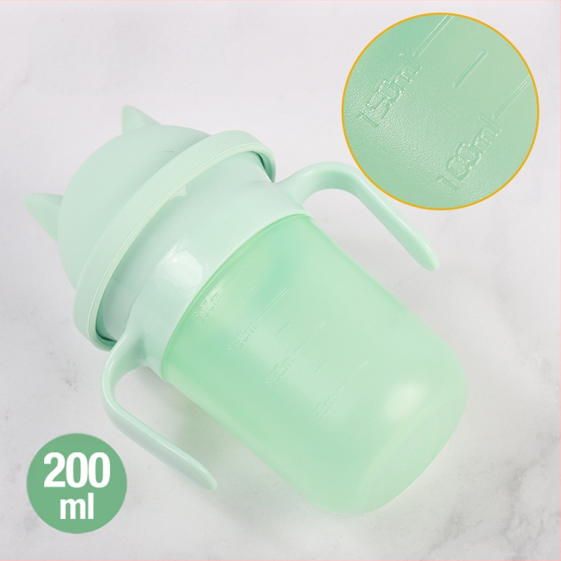 Beebi joogitops 360° kraadi beebi laste joogitops joogitops beebi lämbumisvastane tass käepidemega joogitops