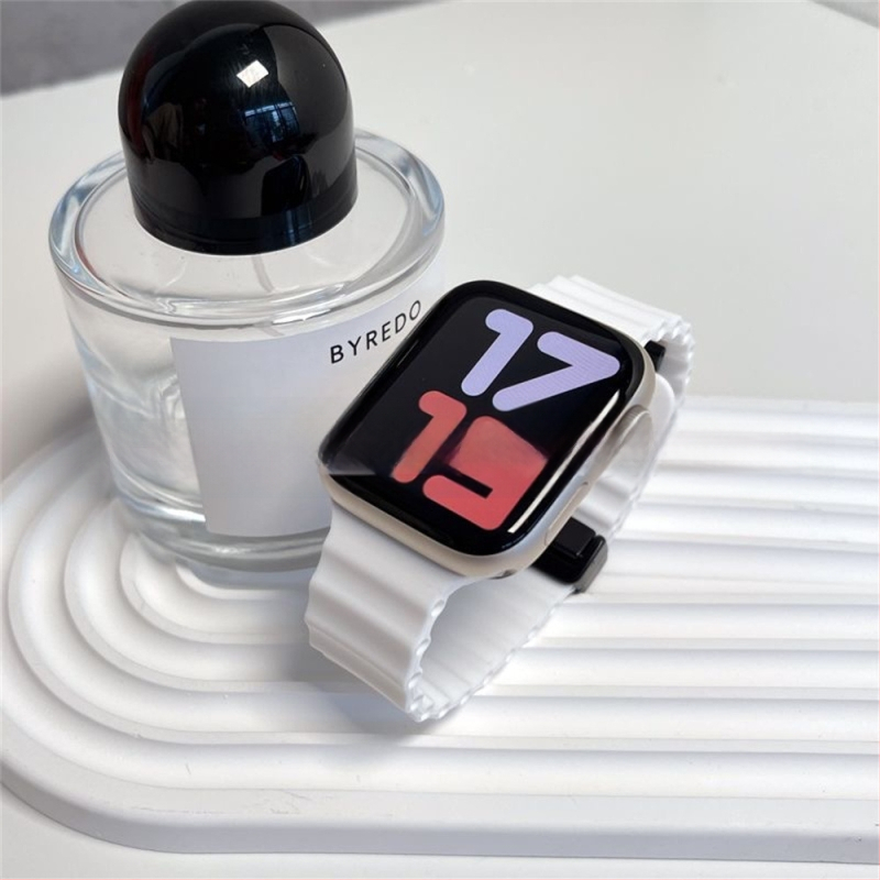 Για Apple iwatch ultra98765432 γενιάς 49 χιλιοστών θαλάσσια πτυσσόμενη αγκράφα σιλικόνης μαγνητικό λουράκι S10