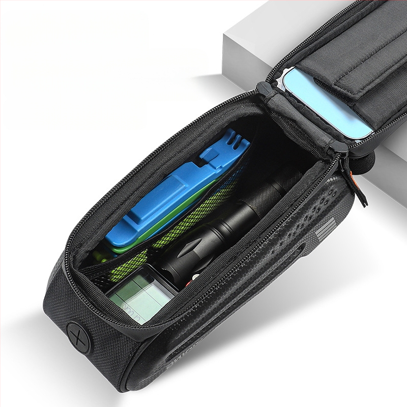 Tehase otsetarnimine kõva kestaga jalgrattakott esitala kott mägiratta mobiiltelefoni puutetundliku ekraaniga ülemise toru kott sadulakott sõiduvarustus