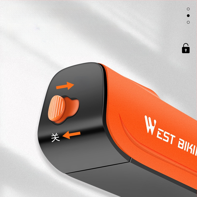 WEST BIKING dviračio užraktas su apsauga nuo vagystės, rakto užraktas, kalnų dviračio, elektrinio automobilio grandinės užraktas, akumuliatorinis automobilio grandinės užraktas