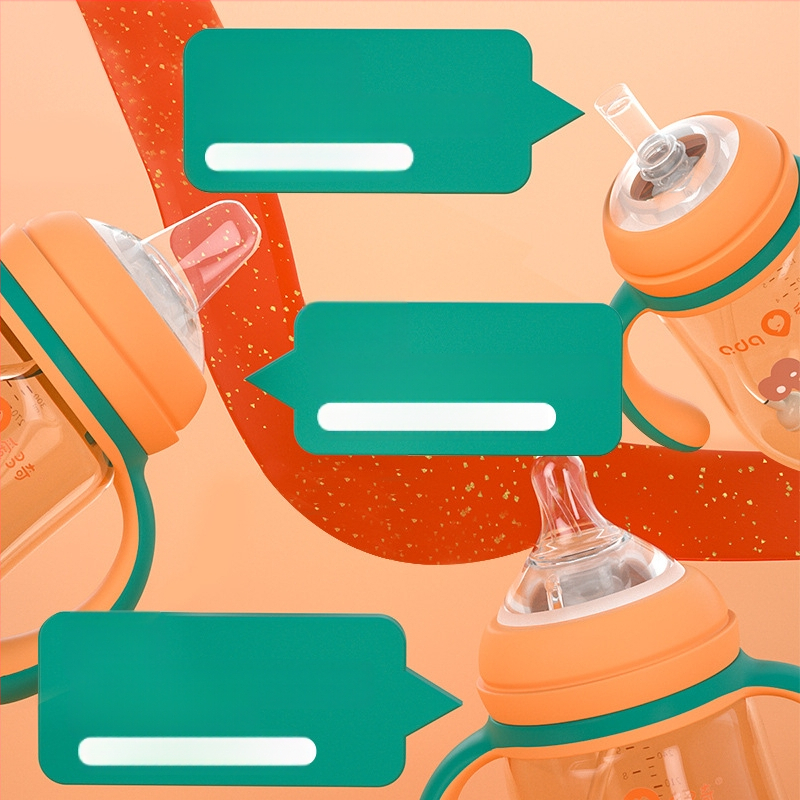 Aidoqi laia kaliibriga PPSU tilgakindel pudel suure beebi pardi nokaga lonksupudel kolmele lapsele üle 1-aastastele lastele