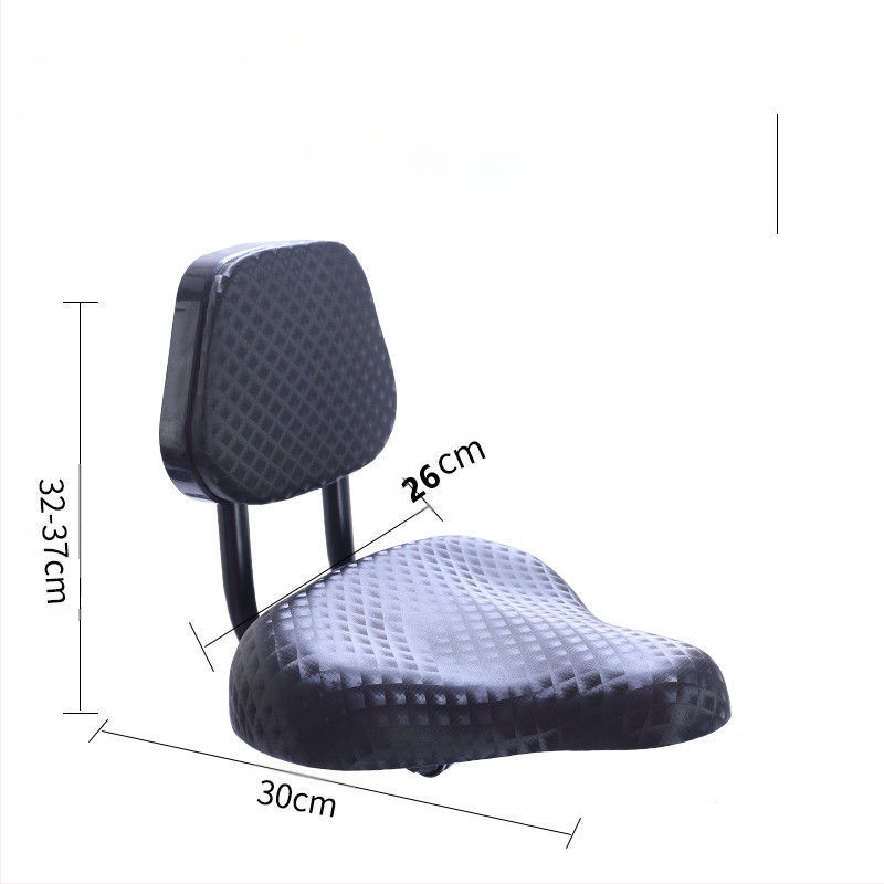 Kolmerattalise istmepadi seljatoega elektrilise auto sadulaga autoistme jalgrattaistme suurendatud laia istmepadjaga iste