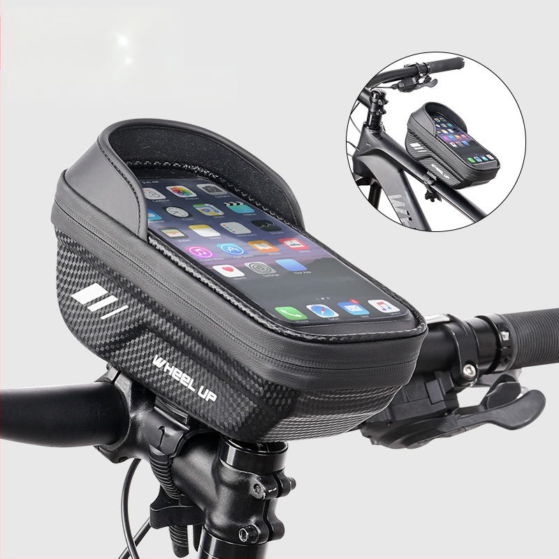 wheelup cross-border eva kõva kestaga jalgrattakott esitala kott mägironimiseks vihmakindel mobiiltelefonikott puutetundliku ekraaniga sadulakott ülemise toruga