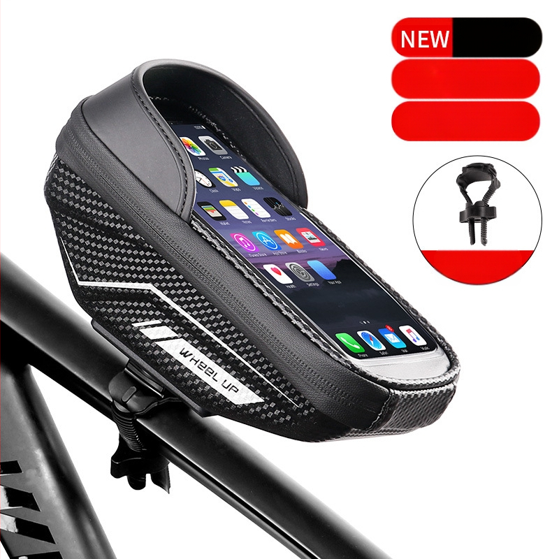 wheelup cross-border eva kõva kestaga jalgrattakott esitala kott mägironimiseks vihmakindel mobiiltelefonikott puutetundliku ekraaniga sadulakott ülemise toruga