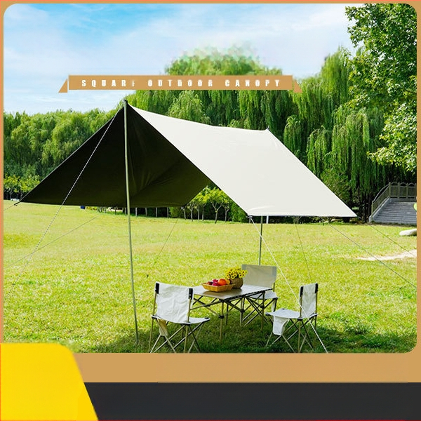 Päikesekindel hõbetatud taevakardin Vihmakindel taevakardin laos Paksendatud õues kasutamiseks mõeldud telkimiseks mõeldud piknikurannakardin Musta liimiga taevakardin