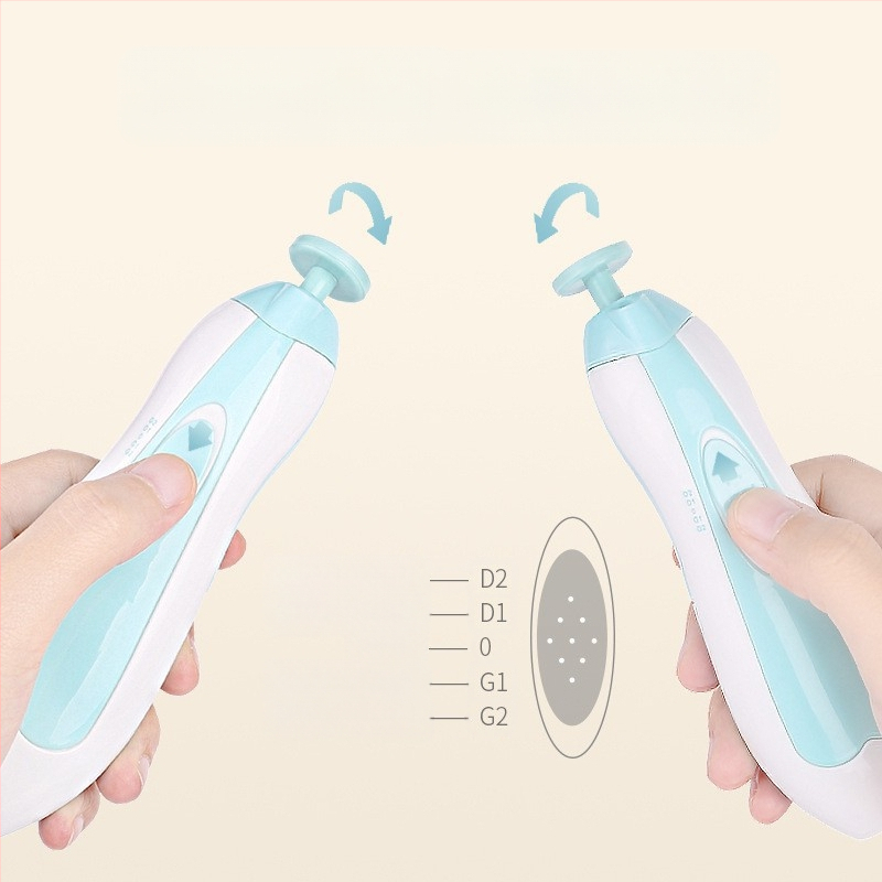 Manna naujagimio nagų šlifuoklis kūdikių nagų kirpimo mašinėlė manikiūro šlifuoklis tylus tylus elektrinis nagų šlifuoklis