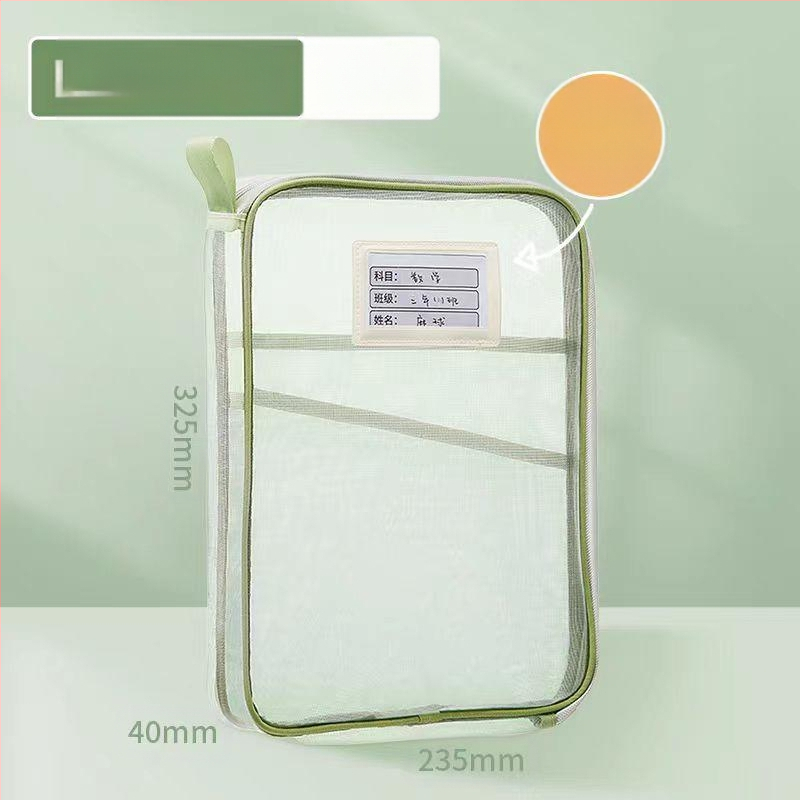 L-kujuline suure avaga testpaberi hoiukott suure mahutavusega testpaberi hoiukott õppematerjalide hoiukott võrgust kaasaskantav failikott hulgimüük