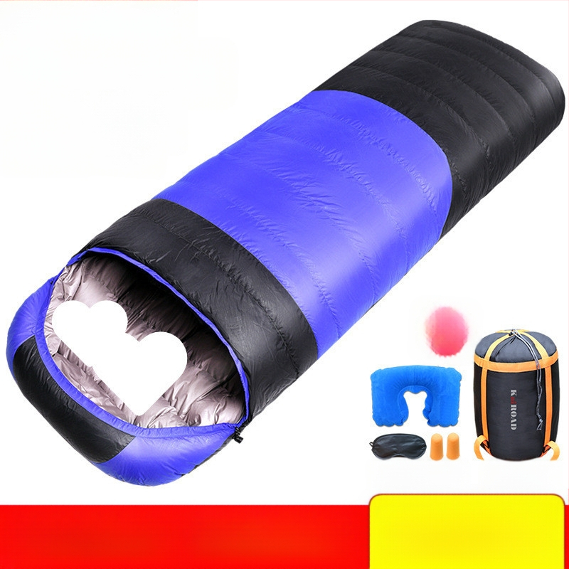 T5J [13 000 žmonių kolekcija] pūkinis miegmaišis lauko stovyklavimui, kelioninis, suaugusiųjų žiemos apsauga nuo šalčio, sutirštintas automobilio pietums