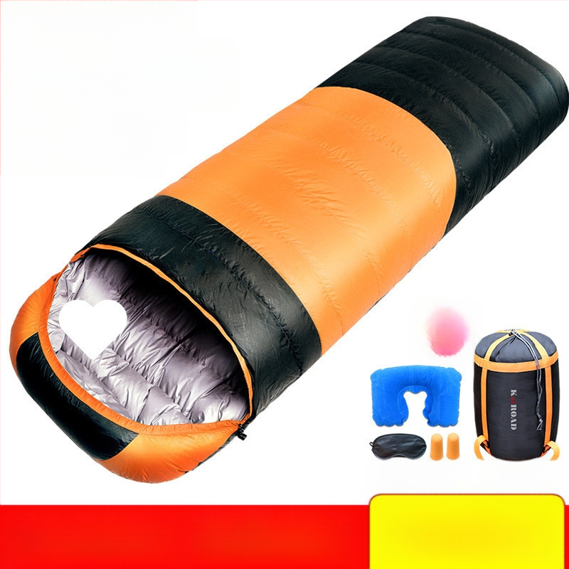 T5J [13 000 žmonių kolekcija] pūkinis miegmaišis lauko stovyklavimui, kelioninis, suaugusiųjų žiemos apsauga nuo šalčio, sutirštintas automobilio pietums