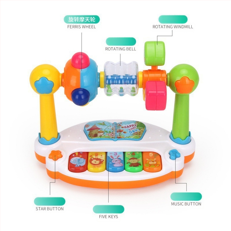 Tarpvalstybiniai „Amazon“ vaikų ankstyvojo vaikystės mokymosi, fortepijono, švietimo, lengvosios muzikos, plojimų, fortepijono, būgnų, kūdikių žaislai