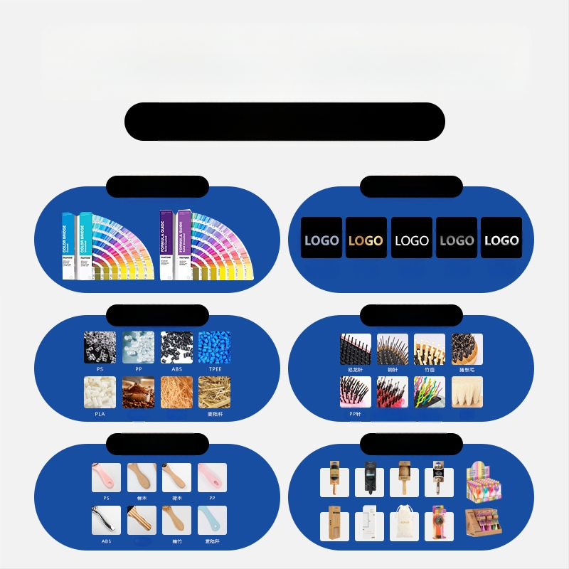 Vilnos šepetys Buko medienos kūdikių šepetys Vonios šepetys Vonios šepetys Masažinis plaukų šukos Buko medienos šukos su oro pagalve Plokščias šukos, tinkančios šukoms