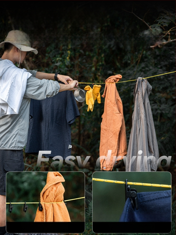 Välistingimustes kasutatav pesunöör, telkimiseks mõeldud kaasaskantav hoiustamisnöör klambritega, reisimiseks mõeldud hotell, puurimata tuulekindel kuivatusnöör