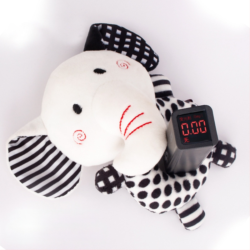 Uus mustvalge ümmargune käsitsi väntatav beebikell, käsitsi kriimustatud kelluke, loomakujuline helisev paber, O-kujuline plush mänguasi