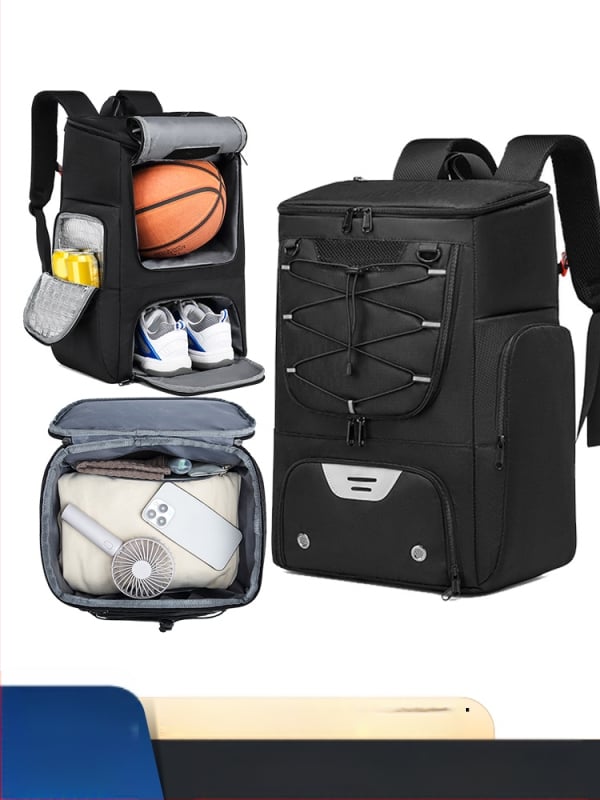 Piiriülene kuummüügis multifunktsionaalne korvpallikott, treeningkott, suure mahutavusega mugav seljakott, veekindel isolatsiooniga seljakott, vabaajakott